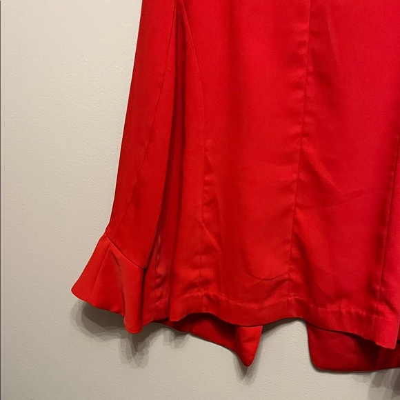 Alfani Women's Red Blazer with Flowy Bell Sleeves - Picture 10 of 10